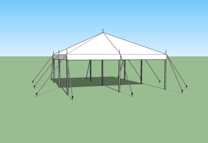 20x20 Pole Tent - 1 Available